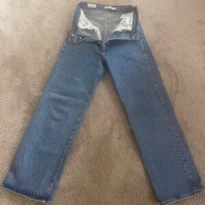 Levi Button Fly Straight Jeans